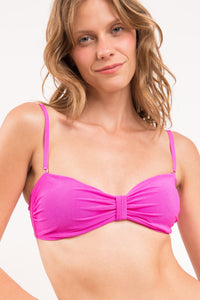 Top Malibu-Rosa Bandeau-Duo