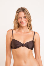 Cargar imagen en el visor de la galería, Top Shimmer-Coffee Bandeau-Joy
