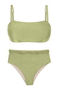 Set Oliva Bandeau-Reto Hotpants