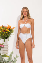 Cargar imagen en el visor de la galería, Set Shimmer-White Twist Belted-High-Waist
